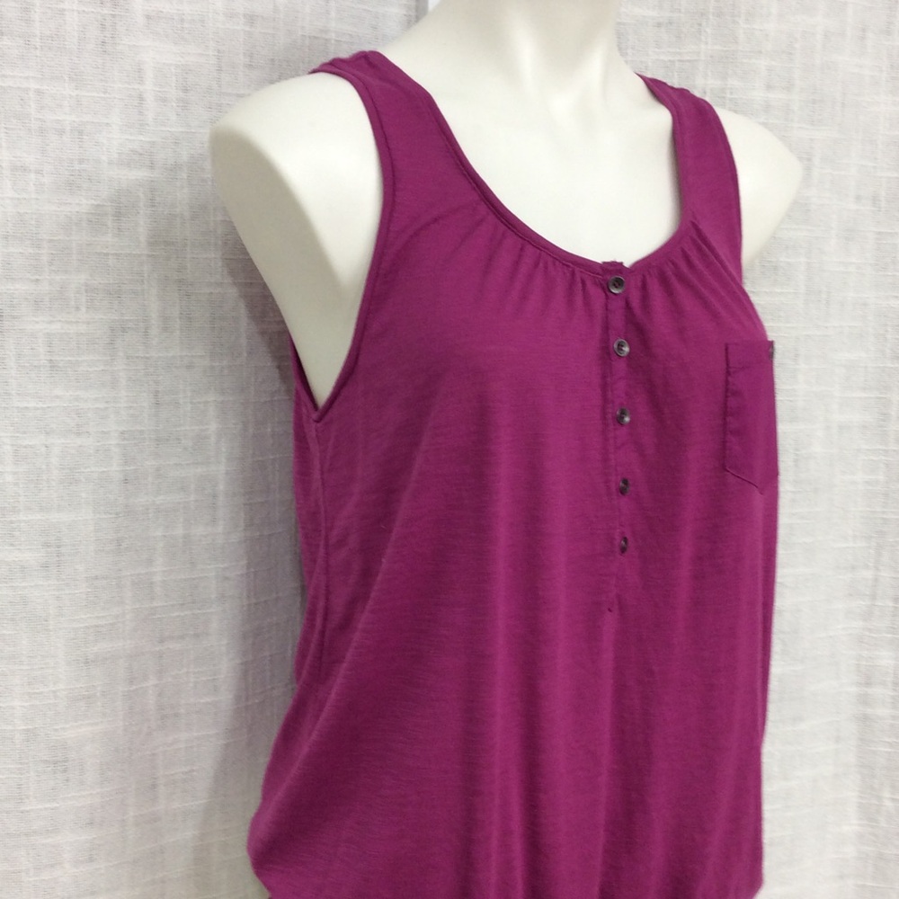 Sonoma Large Raspberry Smocked Tank - Picture 3 of 9